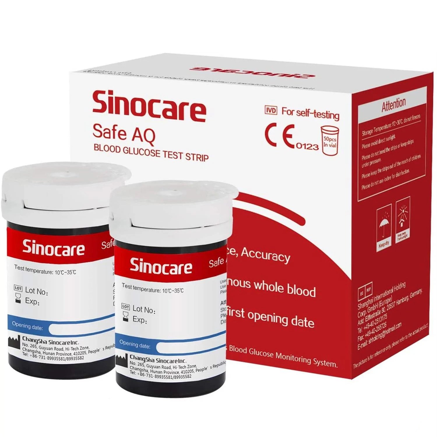 Тест-смужки SINOCARE Safe AQ 50 шт.